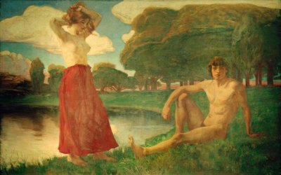 Idylle door Ludwig von Hofmann